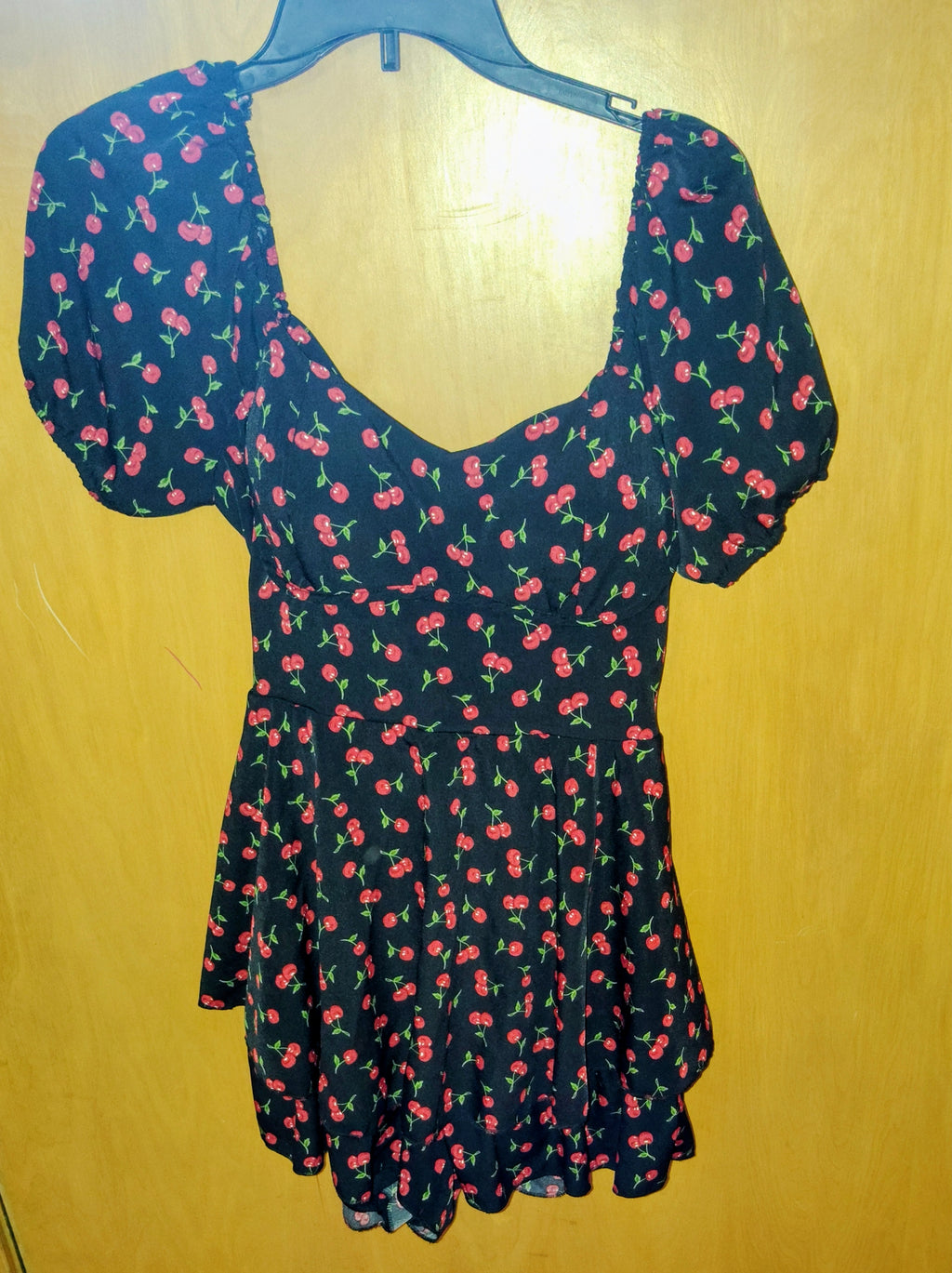 Black w/ Cherries Onesie